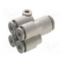 KQ2UD06-08A; Push-in fitting; -1÷10bar; Mat: polypropylene; Øin: 8mm; Øout: 6mm; SMC