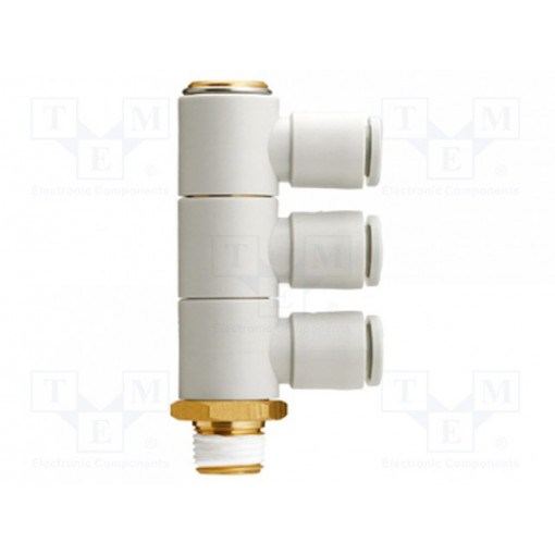 KQ2VT06-02AS; Push-in fitting; threaded,angled 90°; R 1/4