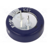 KR-5R5C105-R; Capacitor: electrolytic; supercapacitor; 1F; 5.5VDC; ESR: 30Ω; THT; EATON ELECTRIC