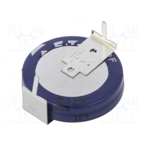 KR-5R5H105-R; Capacitor: electrolytic; supercapacitor; 1F; 5.5VDC; ESR: 30Ω; THT; EATON ELECTRIC