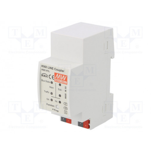 KSC-01L; Coupler/repeater; IP20; 21÷30VDC; 36x90x71mm; DIN; -5÷45°C; MEAN WELL