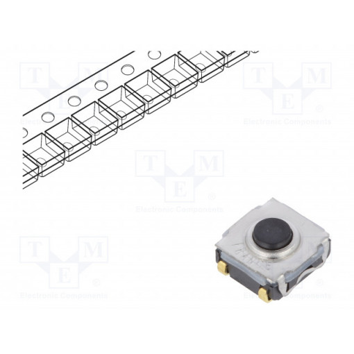 KSC323J LFG; Microswitch TACT; SPST-NO; Pos: 2; 0.05A/32VDC; SMT; none; 3.5mm; C&K