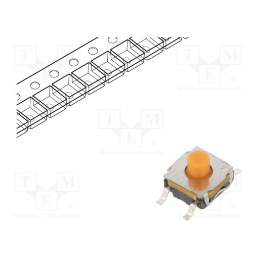 KSC422G 70 SH LFS; Microswitch TACT; SPST-NO; Pos: 2; 0.05A/32VDC; SMT; none; 1.7N; C&K