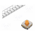 KSC422J 70 SH LFS; Microswitch TACT; SPST-NO; Pos: 2; 0.05A/32VDC; SMT; none; 1.7N; C&K