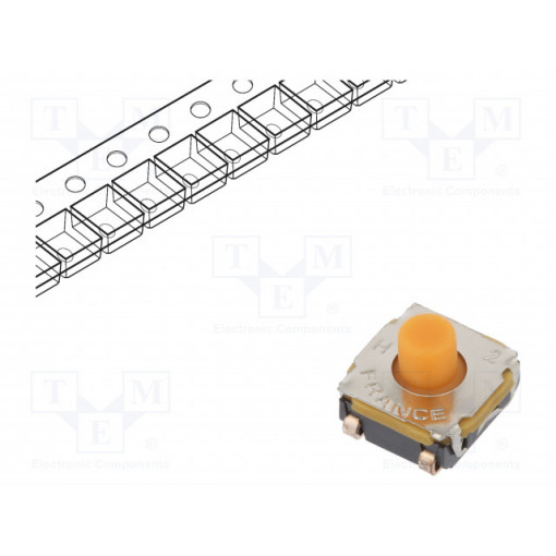 KSC442J 70 SH LFS; Microswitch TACT; SPST-NO; Pos: 2; 0.05A/32VDC; SMT; none; 4N; 5.2mm; C&K
