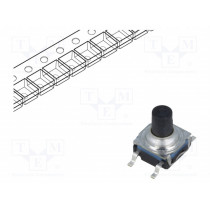 KSC641G LFS; Microswitch TACT; SPST-NO; Pos: 2; 0.05A/32VDC; SMT; none; 7.7mm; C&K