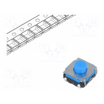 KSC741J LFS; Microswitch TACT; SPST-NO; Pos: 2; 0.05A/32VDC; SMT; none; 4.3mm; C&K