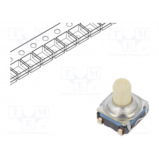 KSC931J LFS; Microswitch TACT; SPST-NO; Pos: 2; 0.05A/32VDC; SMT; none; 7.7mm; C&K