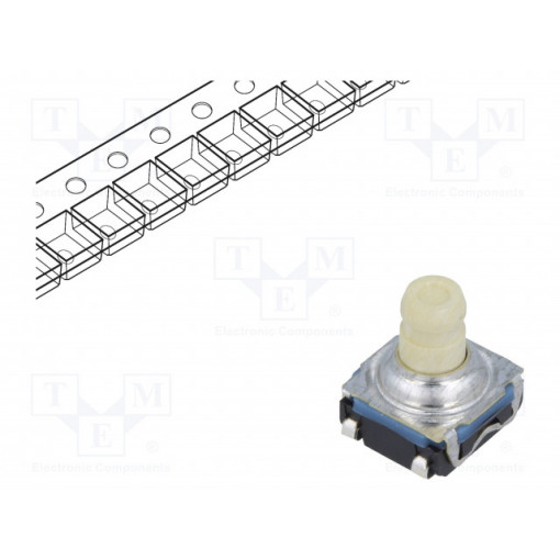 KSC941J LFS; Microswitch TACT; SPST-NO; Pos: 2; 0.05A/32VDC; SMT; none; 7.7mm; C&K