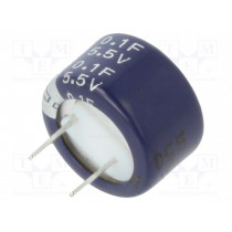 KW-5R5C104-R; Capacitor: electrolytic; supercapacitor; 100mF; 5.5VDC; ESR: 50Ω; EATON ELECTRIC
