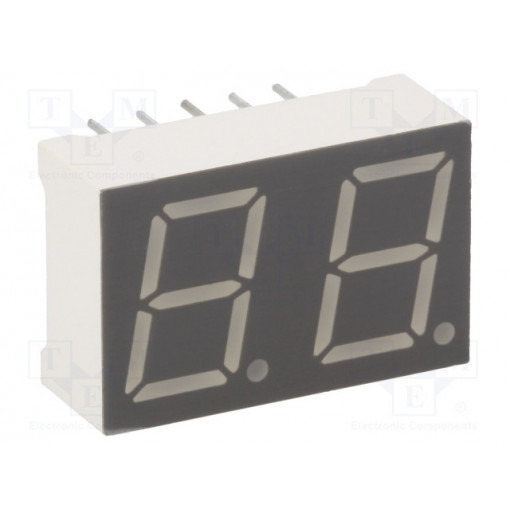 KW2-391AVA; Display: LED; 7-segment; 10mm; 0.39