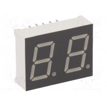 KW2-502AGA; Display: LED; 7-segment; 12.7mm; 0.5 KW2-502AGA; Display: LED; 7-segment; 12.7mm; 0.5