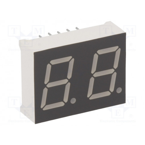 KW2-502AGA; Display: LED; 7-segment; 12.7mm; 0.5 KW2-502AGA; Display: LED; 7-segment; 12.7mm; 0.5