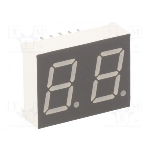 KW2-502CGA; Display: LED; 7-segment; 12.7mm; 0.5 KW2-502CGA; Display: LED; 7-segment; 12.7mm; 0.5