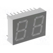 KW2-521AGA; Display: LED; 7-segment; 13.2mm; 0.52 KW2-521AGA; Display: LED; 7-segment; 13.2mm; 0.52