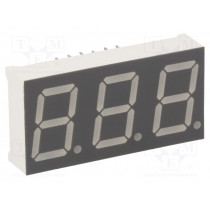 KW3-567AGB; Display: LED; 7-segment; 14.2mm; 0.56 KW3-567AGB; Display: LED; 7-segment; 14.2mm; 0.56