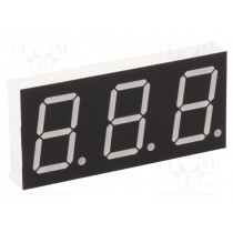 KW3-801AVB; Display: LED; 7-segment; 20.32mm; 0.8