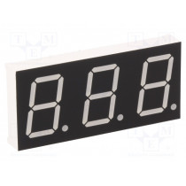 KW3-801CGB; Display: LED; 7-segment; 20.32mm; 0.8