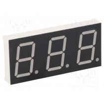 KW3-801CVB; Display: LED; 7-segment; 20.32mm; 0.8