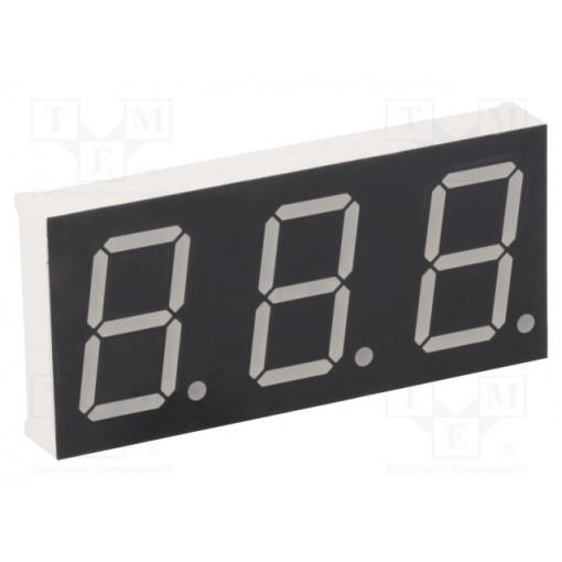 KW3-801CVB; Display: LED; 7-segment; 20.32mm; 0.8