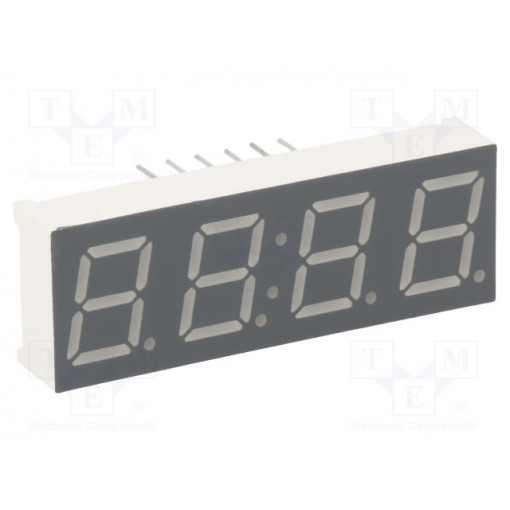 KW4-391AVA; Display: LED; 7-segment; 9.9mm; 0.39
