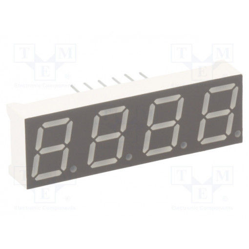 KW4-39FAGA; Display: LED; 7-segment; 10mm; 0.39 KW4-39FAGA; Display: LED; 7-segment; 10mm; 0.39