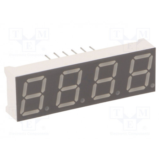 KW4-39FAVA; Display: LED; 7-segment; 10mm; 0.39