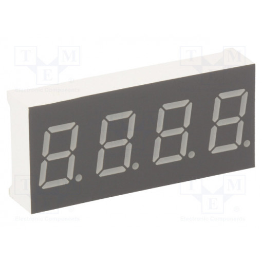 KW4-401CVA; Display: LED; 7-segment; 10.16mm; 0.4 KW4-401CVA; Display: LED; 7-segment; 10.16mm; 0.4