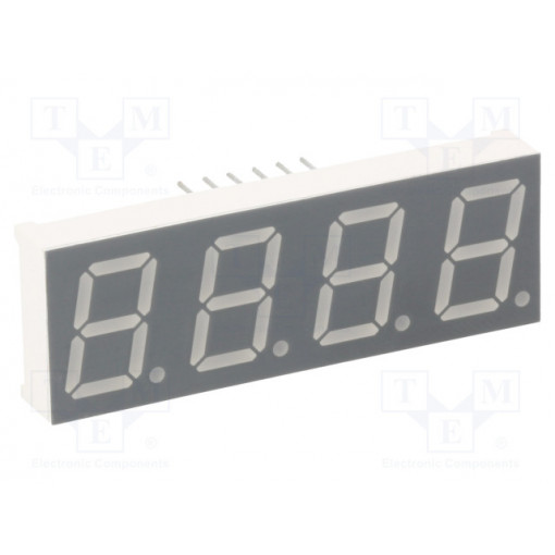 KW4-521AVA; Display: LED; 7-segment; 13.2mm; 0.52 KW4-521AVA; Display: LED; 7-segment; 13.2mm; 0.52