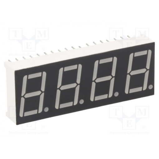 KW4-562AVB; Display: LED; 7-segment; 14.2mm; 0.56