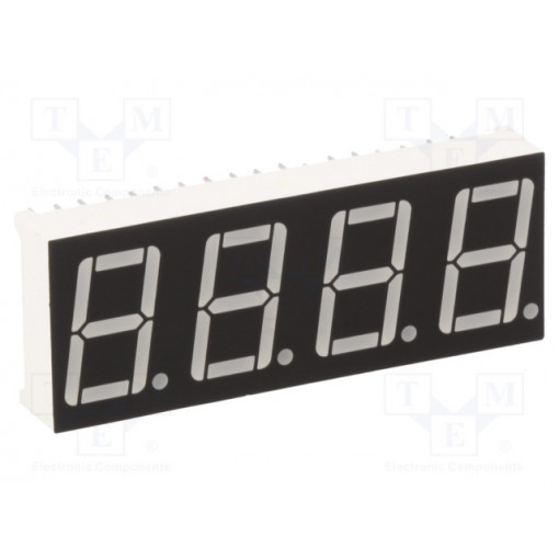KW4-562CGB; Display: LED; 7-segment; 14.2mm; 0.56