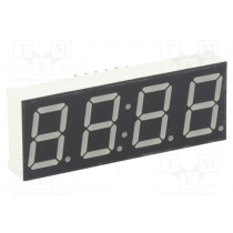 KW4-566CVB; Display: LED; 7-segment; 14.2mm; 0.56