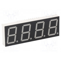 KW4-801CVB; Display: LED; 7-segment; 20.4mm; 0.8