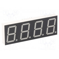 KW4-802AVB; Display: LED; 7-segment; 20.4mm; 0.8