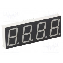 KW4-802CGB; Display: LED; 7-segment; 20.4mm; 0.8