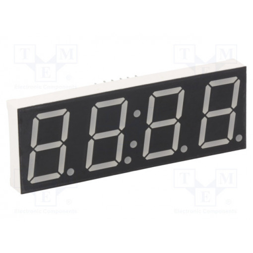 KW4-804AGB; Display: LED; 7-segment; 20.4mm; 0.8