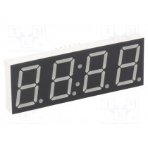 KW4-804CVB; Display: LED; 7-segment; 20.4mm; 0.8