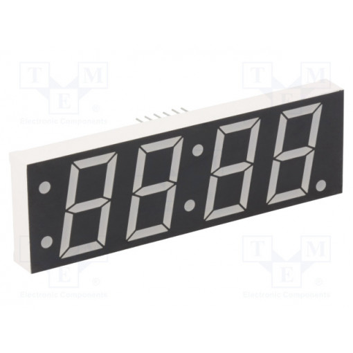 KW4-8828AGB; Display: LED; 7-segment; 24mm; 0.94