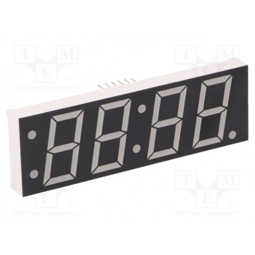 KW4-8828AVB; Display: LED; 7-segment; 24mm; 0.94