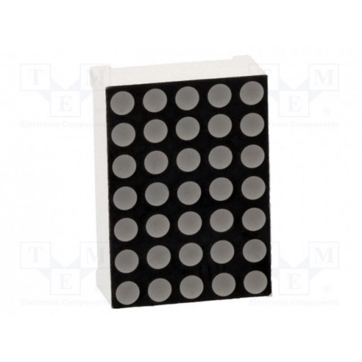 KWM-20571AGB; Display: LED; matrix; 5x7; yellow-green; 3÷6mcd; anode; 12.7x17.8mm; LUCKY LIGHT