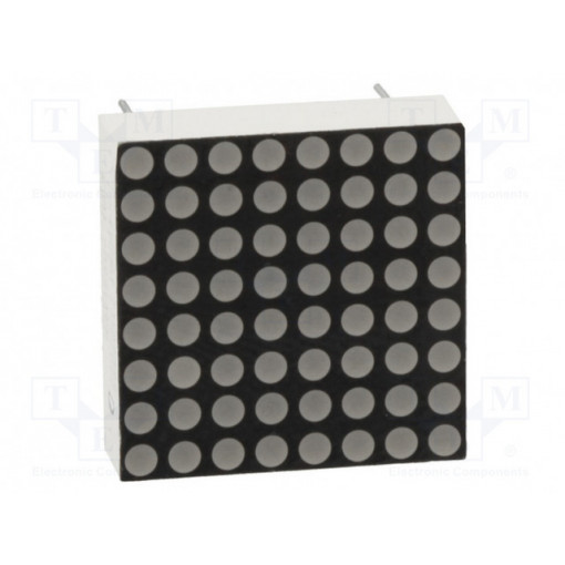 KWM-20881ABB; Display: LED; matrix; 8x8; blue; 15÷30mcd; anode; 20x20mm; 3.2÷4V; LUCKY LIGHT KWM-20881ABB; Display: LED; matrix; 8x8; blue; 15÷30mcd; anode; 20x20mm; 3.2÷4V; LUCKY LIGHT