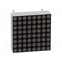 KWM-20881CSB; Display: LED; matrix; 8x8; red; 3÷4.5mcd; cathode; 20x20mm; 1.8÷2.4V; LUCKY LIGHT KWM-20881CSB; Display: LED; matrix; 8x8; red; 3÷4.5mcd; cathode; 20x20mm; 1.8÷2.4V; LUCKY LIGHT