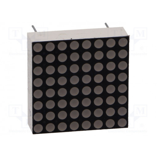 KWM-20881CSB; Display: LED; matrix; 8x8; red; 3÷4.5mcd; cathode; 20x20mm; 1.8÷2.4V; LUCKY LIGHT KWM-20881CSB; Display: LED; matrix; 8x8; red; 3÷4.5mcd; cathode; 20x20mm; 1.8÷2.4V; LUCKY LIGHT