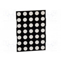 KWM-50571AGB; Display: LED; matrix; 5x7; yellow-green; 3÷6mcd; anode; 37.8x53.1mm; LUCKY LIGHT KWM-50571AGB; Display: LED; matrix; 5x7; yellow-green; 3÷6mcd; anode; 37.8x53.1mm; LUCKY LIGHT