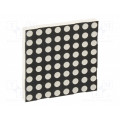 KWM-50881ABB; Display: LED; matrix; 8x8; blue; 15÷30mcd; anode; 60.2x60.2mm; LUCKY LIGHT