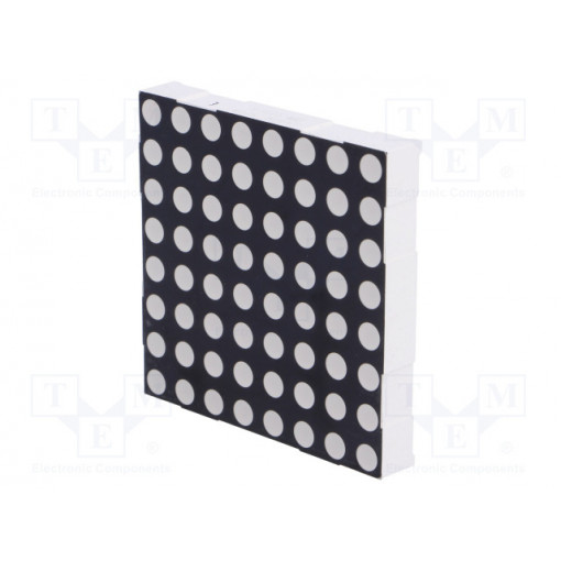 KWM-50881CSB; Display: LED; matrix; 8x8; red; 6÷12mcd; cathode; 60.2x60.2mm; LUCKY LIGHT