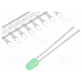 L-934LGD-TNR2.54; LED; 3mm; green; 0.7÷2mcd; 60°; Front: convex; Package: reel; KINGBRIGHT ELECTRONIC L-934LGD-TNR2.54; LED; 3mm; green; 0.7÷2mcd; 60°; Front: convex; Package: reel; KINGBRIGHT ELECTRONIC