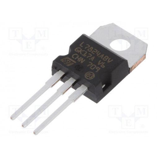 L7824ABV-DG; IC: voltage regulator; fixed; 24V; 1.5A; TO220AB; THT; Package: tube; STMicroelectronics