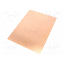 ; Laminate; FR4; 0.8mm; L: 297mm; W: 210mm; Coating: copper; 