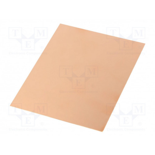 ; Laminate; FR4; 0.8mm; L: 100mm; W: 75mm; Coating: copper; 
